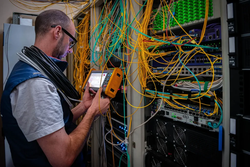 Branchement fibre optique