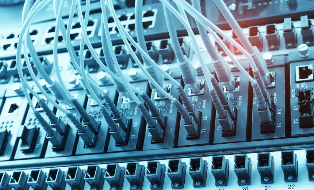 Cablage fibre structure